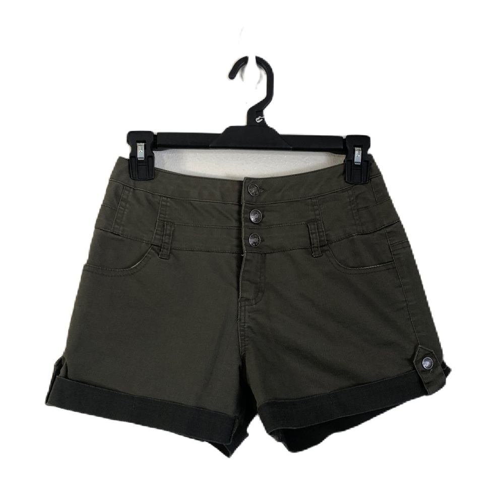 Chocolate Green High Waisted Shorts